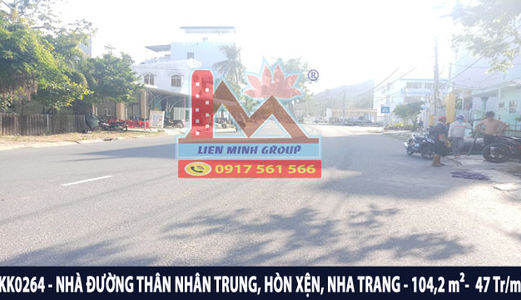 Bán Nhà Gần Biển Mặt Tiền Đường Thân Nhân Trung, Hòn Xện, Nha Trang Chỉ 47 Triệu/m