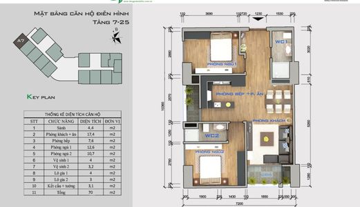 Bán Lại Căn Góc A2107 – 70M2 – The Garden Hill-  View Đường Trần Bình- 0965729867