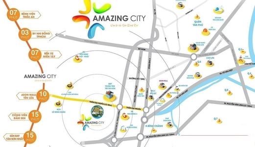 Đất Nền Kdc Amazing City- H.bình Chánh : Chỉ 13-16 Triệu/m2