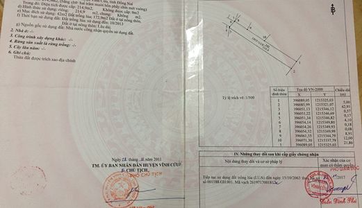 Đất Biệt Thự Hẻm Xe Ben 215M2 Giá 1,3 Tỷ Xã Bình Hoà, Vĩnh Cửu Giáp Tp.biên Hoà Gần Kdlich Bửu Long