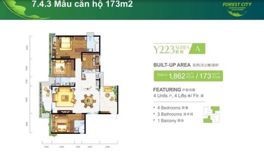 Forest City Malaysia Dự Án Kế Bên Singapore Với Mật Độ Cây Xanh Lên Tới 90%