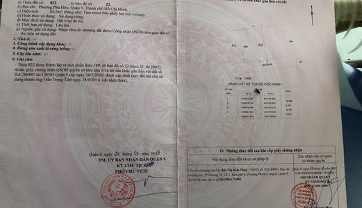 Bán Đất Tại Đường 980, Nguyễn Duy Trinh, Quận 9, Hồ Chí Minh, Diện Tích 84M2, Giá 33,5 Triệu/M2