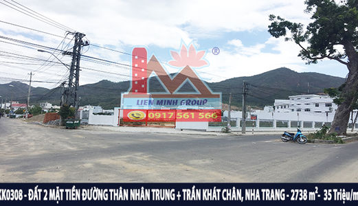 Bán Đất Gần Biển 2 Mặt Tiền Đường Thân Nhân Trung-Trần Khát Chân, Nha Trang Chỉ 35 Triệu/M2