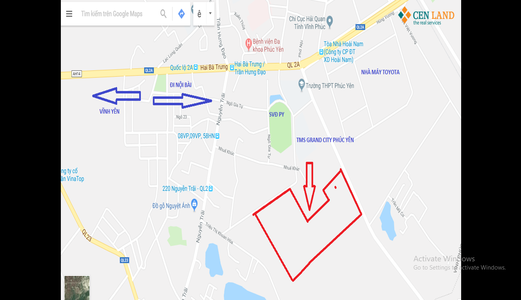 Chỉ 10 Triệu/m2 Đất Nền Shophouse Dự Án Tms Grand City Phúc Yên 70-120M2 Vị Trí Đẹp. Lh: 0904556172
