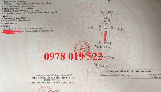Phú Hồng Thịnh 8 Khu dân cư Cao Cấp Đã Có Sổ Riêng Từng Nền, Mặt Tiền Dt 743. Lh 0978 019 522