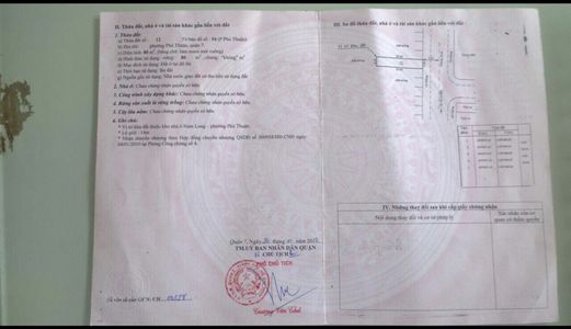 Bán Nhanh Lô Đất Khu Nam Long Phú Thuận .Diện Tích 4X20M. Hướng Đông .Giá 72 Triệu /M2.