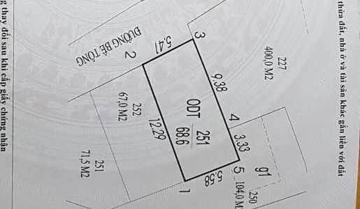 Bán Đất Dt: 68.6M2, Mt: 5.4M.h:tn Ở Ngõ 5 Bãi Muối, Cao Thắng !!!