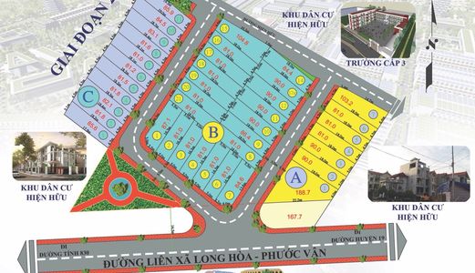 Đất Nền Thổ Cư Trung Tâm Xã Long Hòa, Chỉ 440 Triệu/Nền, Dt:5X16M, Shr, Triếc Khấu Hấp Dẫn Đến 6%.