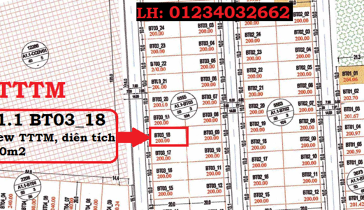 Cần Bán Lô Biệt Thự Thanh Hà, 200M2 Hai Mặt Thoáng. Lh:01234.032.662