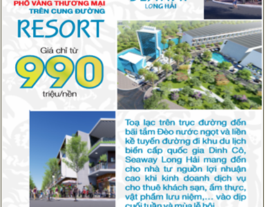 Đất Nền Long Hải, Mặt Tiền Đường 36, Giá Đầu Tư
