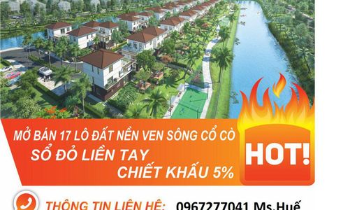 Bán Nhanh 5 Lô Đất Liền Kề Dự Án Coco City Gần Cocobay, Ven Sông Cổ Cò, Sổ Đỏ Trao Tay   
