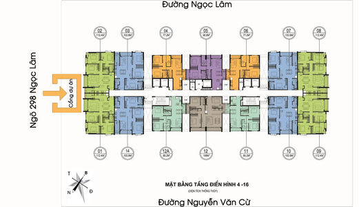 Bán Suất Ngoại Giao Chung Cư One 18 Ngọc Lâm, Long Biên, Giá 27,5 Tr/m2. LH 0965729867