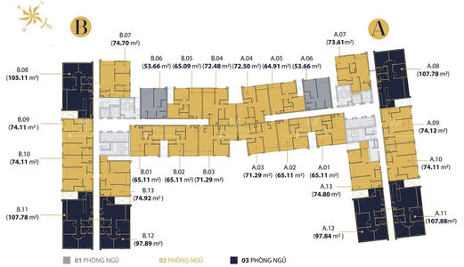 Cần Tiền Kinh Doanh, Bán Gấp Căn 2 Phòng ngủ Millennium, DT 65M2, Tầng Trung, Giá 3.7 Tỷ (Đã Vat + Pbt)