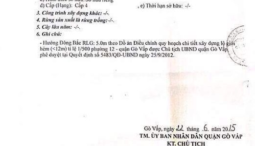 Cần Bán Gấp Nhà Hẻm Xe Hơi 4M, Dt 4X10M, Đc 84/83 Bùi Quang Là, Gò Vấp