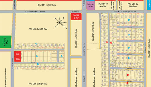 Đất Thổ Cư 100% , Sổ Hồng Riêng.