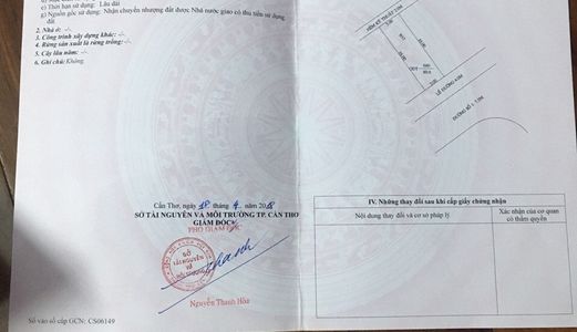 Bán Cặp Nền Đường Số 1 Kế Chợ Khu Văn Hóa Tây Đô 