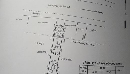 Cần Tiền Bán Gấp Mặt Tiền Nguyễn Ảnh Thủ Gần Lê Văn Khương