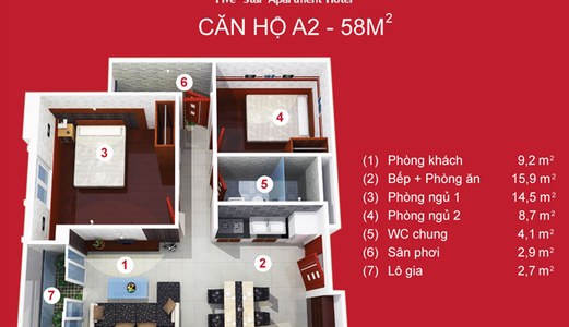 Bán Căn Hộ Terra Royal 3,9 Tỷ / 58M2 / 2 Phòng Ngủ