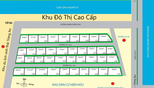 Cần Bán Hơn 500M² Đất Ở Tam Phước Giá 2.5ỷ  . 0933.956.141
