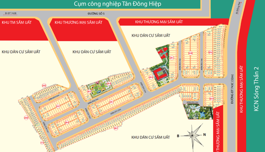 Bán Nhà Phố Liền Kề 1 Trệt 1 Lầu Giá 2,3 Tỷ  Mặt Tiền Đt 743C Tân Đông Hiệp Dĩ An Bình Dương