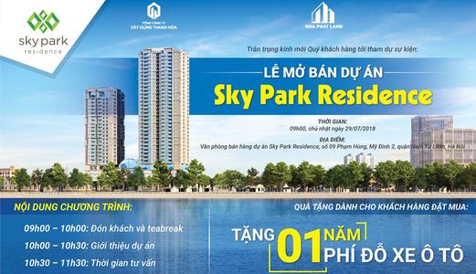 Mở Bán Dự Án Sky Park Residence - Số 9 Phạm Hùng - Lh 0911074164