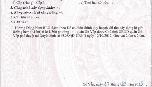 Bán Nhà Mặt Tiền Hẻm Nội Bộ 12M, Dt 4X18M, 5 Lầu, Đường Phạm Văn Chiêu, Gò Vấp