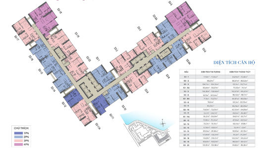 Cần Bán Lại Căn Hộ 2, 3, 4 Phòng ngủ - Dự Án Vinhomes Sky Lake Mặt Đường Phạm Hùng. Lh: 01272176668