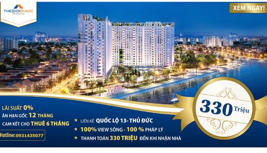 Thanh Toán 330 Triệu Sở Hữu Căn Hộ View Sông - Chiết khấu 5% - Lãi suất 0% - 0931435077