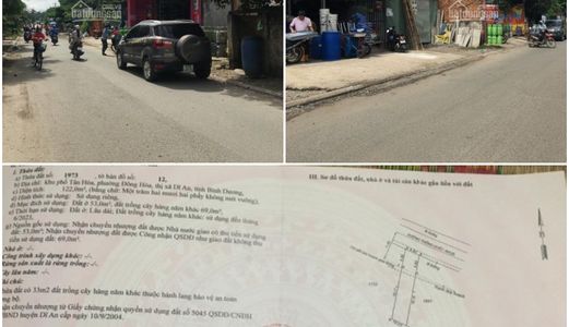 Bán Đất Mặt Tiền Kinh Doanh Đường Thống Nhất Dĩ An