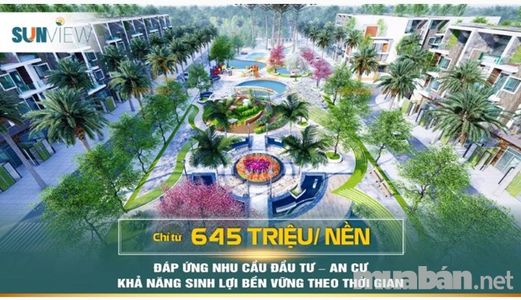 Nhận Đặt Chổ 30Tr/ Nền Kđt Sunview Giai Đoạn 2, Điện Bàn,quảng Nam Diện Tích 95M2 Giá 645 Triệu