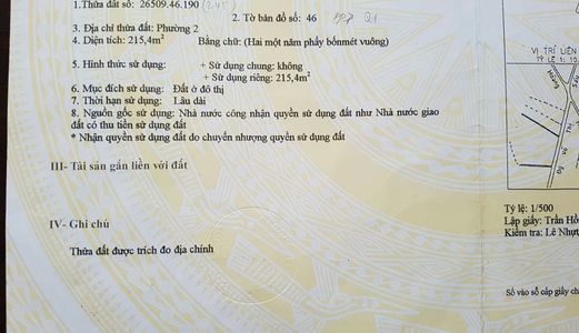 Đất Xây Ks 03 Mặt Tiền Hẻm 160 Hoàng Hoa Thám - 0977 220 220