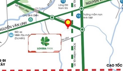 Bán Nhà Phố Lovera Park Bình Chánh, 7x15m, 1 Trệt 2 Lầu, 3 Phòng ngủ, 3 Wc - 3,6 Tỷ