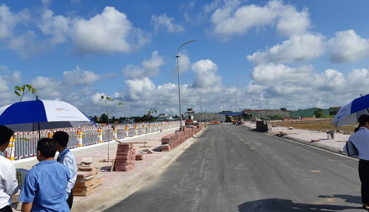 Đất Nền Mặt Tiền Quốc Lộ 1A. Khu dân cư Tây Nam Bình Chánh, Sổ Hồng Riêng. 989 Triệu/nền