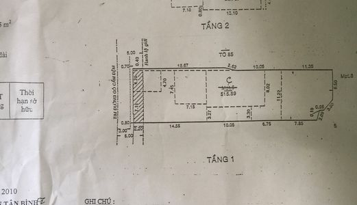 Bán Nhà Mặt Tiền Gò Cấm Đệm P.10 Tân Bình -  Sổ Cn 487.53M2 - Diện Tích 11.8X42.64M - Giá 48 Tỷ