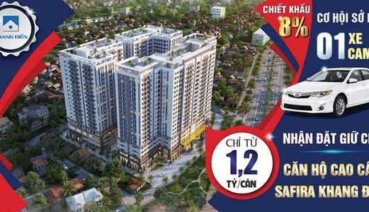 Ngân Hàng Hỗ Trợ 70%, Chỉ Cần Có 30% Sẽ Sở Hữu Căn Hộ Safira Khang Điền Quận 9