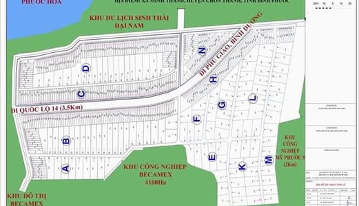 Đất Nền Dự Án Khu công nghiệp Becamex Bình Phước, 480 Triệu/1000M2, Lh: 0961031612 - A Sơn