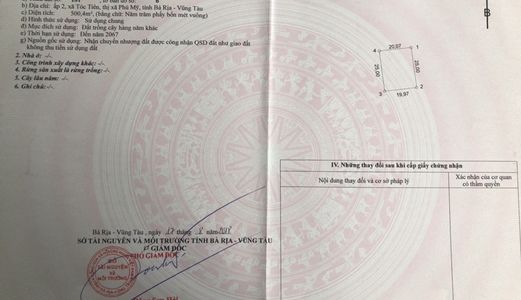 Đất Nền Ngay Mặt Tiền Đường Hắc Dịch - Tóc Tiên