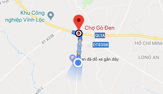 Bán Đất Nền Mặt Tiền 835 Ở Gò Đen Cách Quốc Lộ 1A 800M, Gần Chợ Gò Đen Chỉ 800 Triệu/nền. Lh: 0971566652