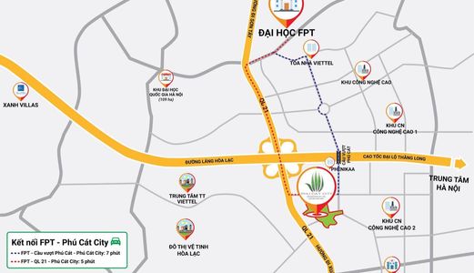 Phú Cát City Hoà Lạc Giá Chỉ Bằng 1 Căn Chung Cư,vị Trí Đẹp, Tiềm Năng Tăng Giá 1 Đến 2 Năm Tới