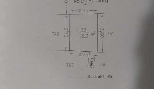 Bán Nhà 136/34C Hậu Giang Quận 6, 3X4M, Hẻm 3M Thông. Giá 1 Tỷ 450 Triệu