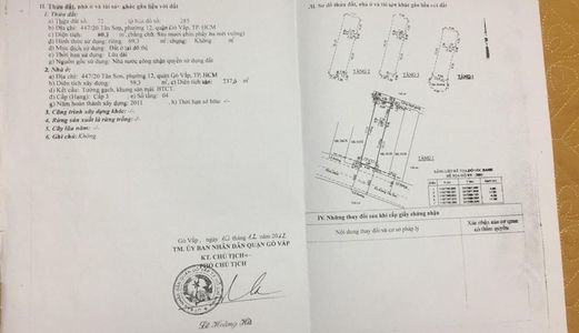 Nhà Bán Phạm Văn Bạch Thông Tân Sơn Gò Vấp Khu Quân Đội Sau Sân Bay Lh:0979897046