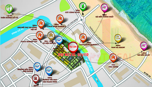 Sở Hữu Ngay Lô Góc Đất Nền Biệt Thự Royal River View Sông Cổ Cò Với Giá Chỉ Từ 12,5 - 17,5 Triệu/m2