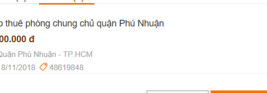 Cho Thuê Phòng Chung Chủ Quận Phú Nhuận