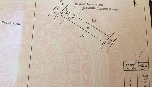 Chính Chủ Bán 2 Lô Đất Liền Kề Mặt Tiền Đường Dt 767, Ngay KCN Sông Mây, Sổ Riêng.
