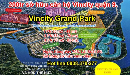  Bán Căn Hộ Vincity Quận 9 Với Giá 800Triệu/căn  Hỗ Trợ Vay 80% Lãi Suất 0%. Lh: 0938.379.277 Mr. Đ