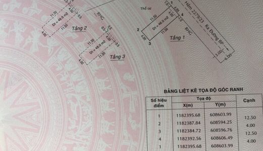 Chính Chủ Bán Nhà Mặt Tiền Hxh 2279 Htp . Dt 4X12.5M. 1Trệt ,2Lầu ,4Phòng ngủ. Giá 4.1 Tỷ .