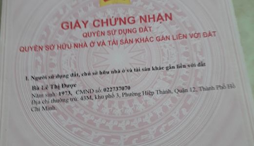 Bán Nhà Đông Hưng Thuận 29, Gần Nhà Hàng Đông Phương, Nguyễn Văn Quá, Dt 4X8 - Giá 1.8 Tỷ