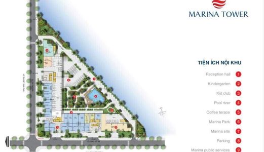 Cần Bán Căn Hộ Marina Tower Giá Tốt View Nội Khu 1.25 Tỷ 60M2