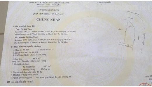 Bán Gấp Lô Góc 2 Mặt Tiền Kinh Dương Vương Và Phùng Hưng, Liên Chiểu