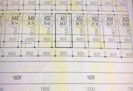 Bán Lô A4-51 Kđt Cột 5,8 Mở Rộng. Diện tích: 80M2, Mặt tiền: 6M. Hướng: nam !!!